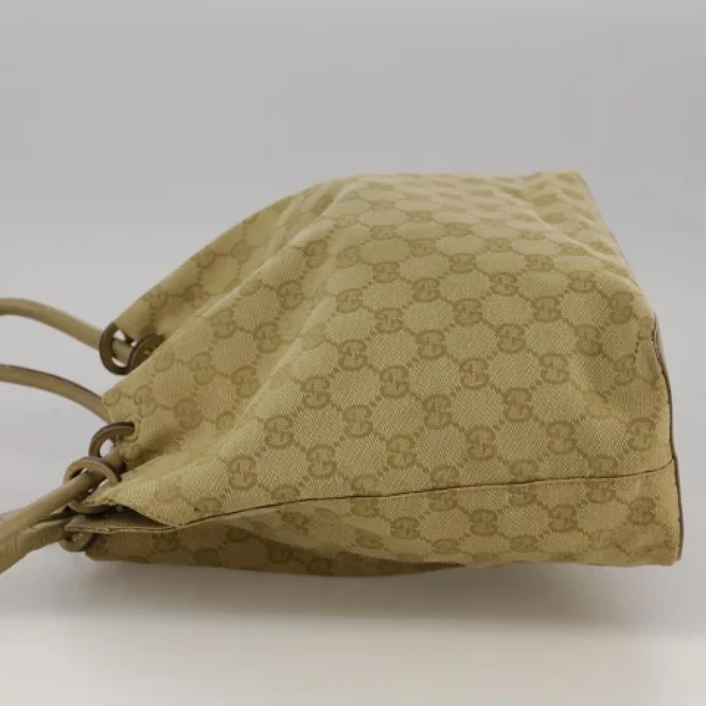 Gucci Vintage Pre-owned Canvas gucci-bags Beige Dames
