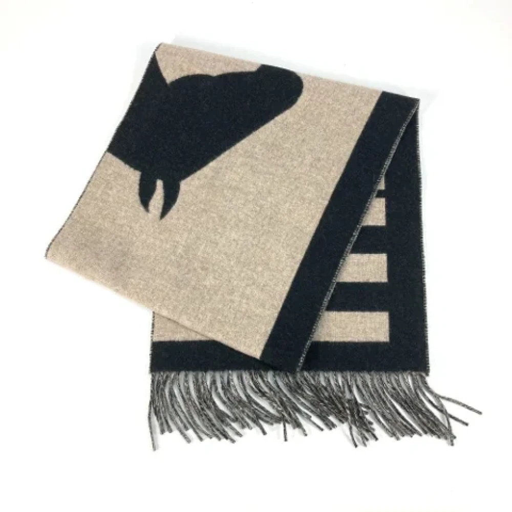 Hermès Vintage Pre-owned Fabric scarves Beige Dames