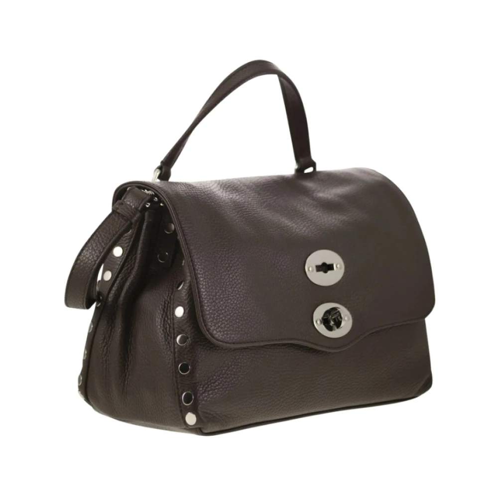 Zanellato Bruine leren handtas Elegant en veelzijdig Brown Dames