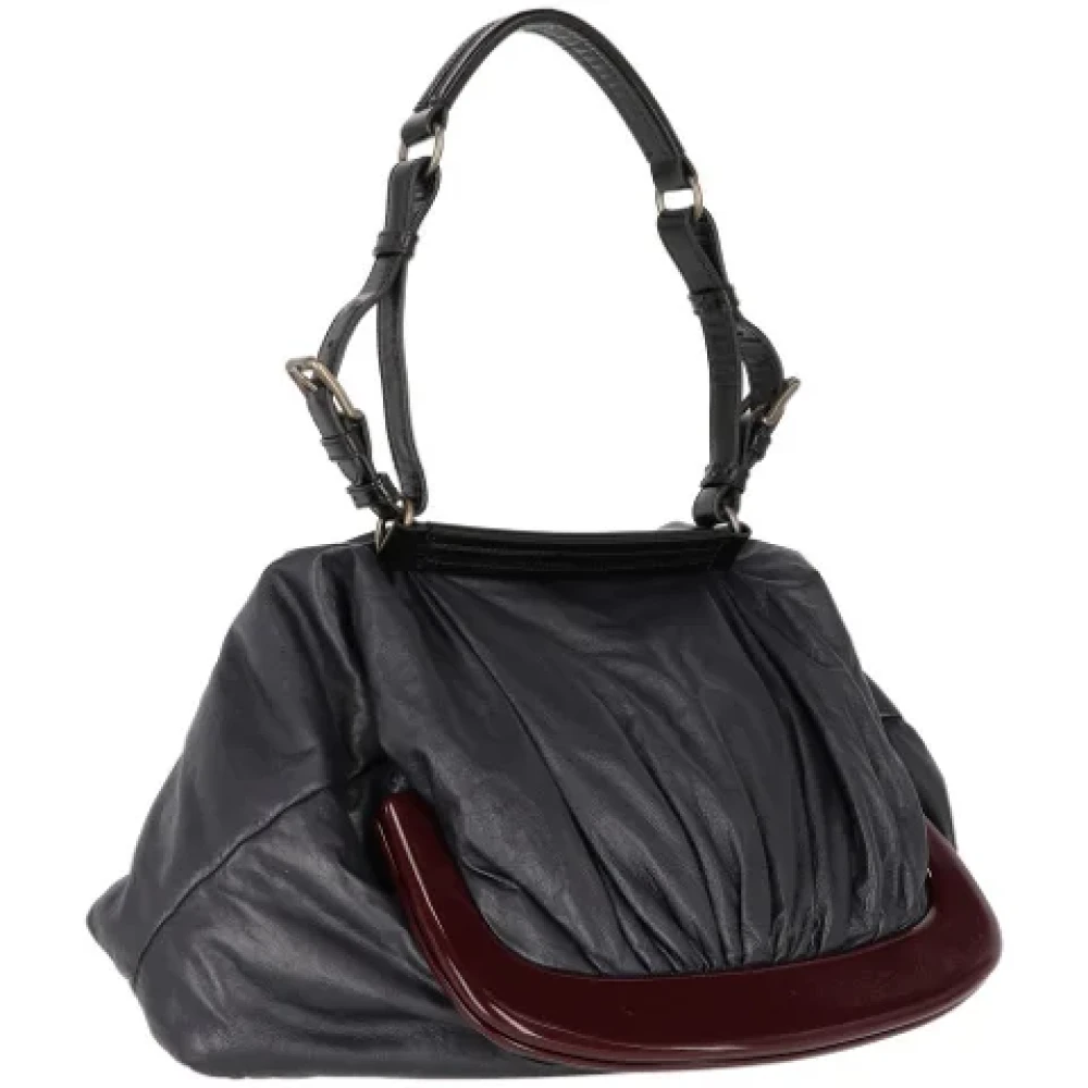 Marni Pre-owned Leather handbags Blue Dames