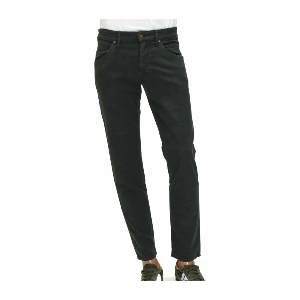 Siviglia 5-Pocket Jeans met Knopen Green Heren