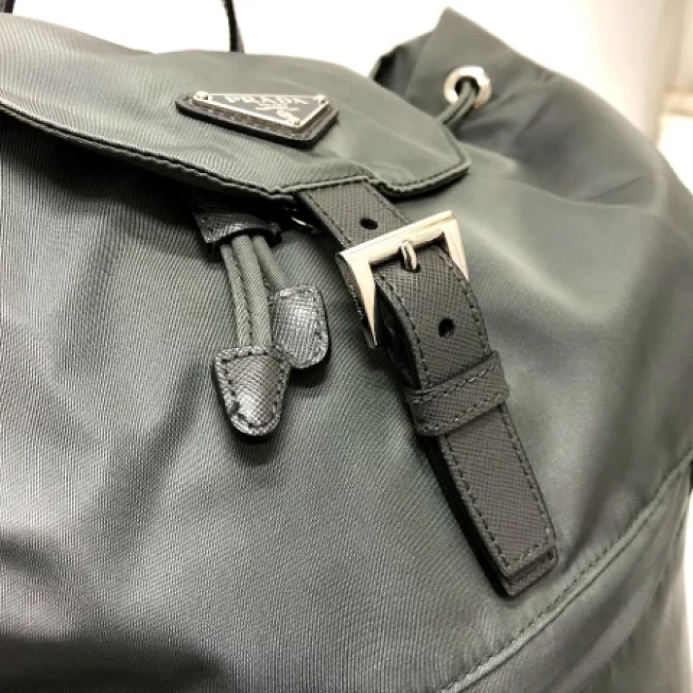 Prada Vintage Pre-owned Leather prada-bags Gray Dames