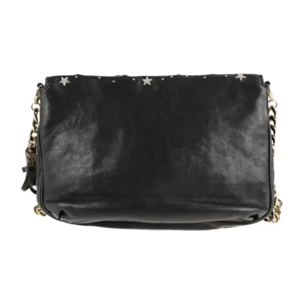 Jimmy Choo Pre-owned Leather shoulder-bags Black Dames