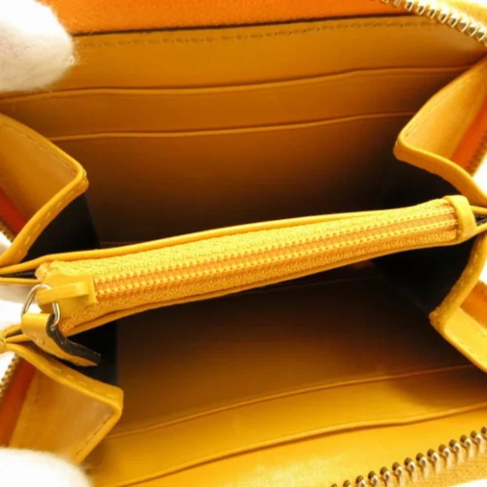 Gucci Vintage Pre-owned Leather wallets Yellow Dames