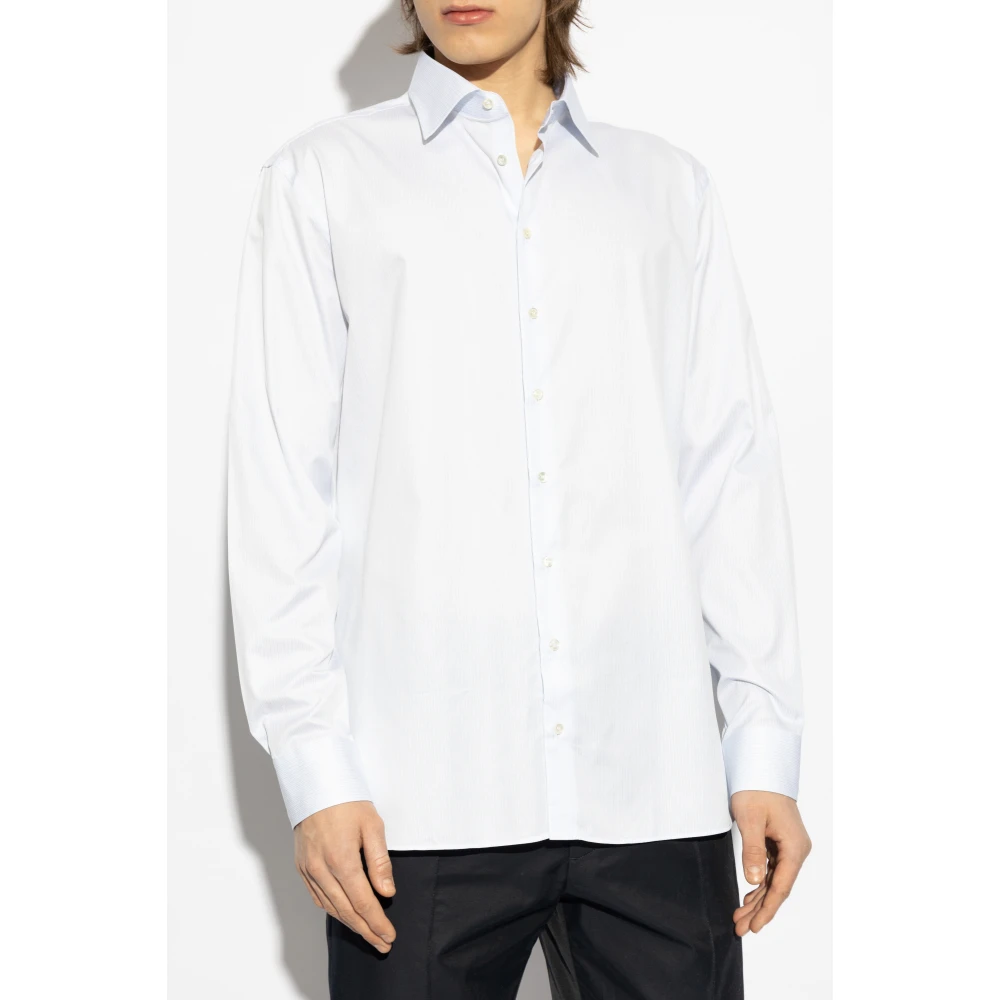 Giorgio Armani Overhemd met gestreept patroon White Heren