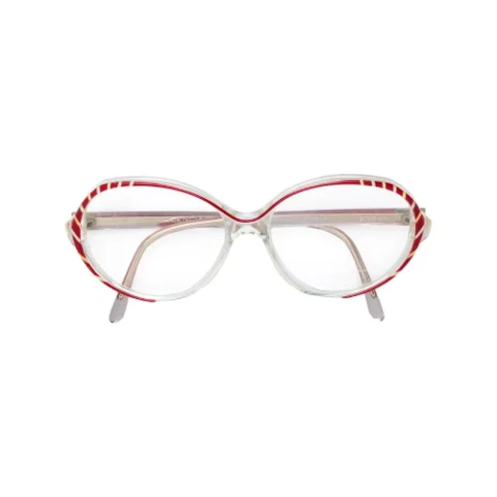 Balenciaga Vintage Pre-owned Acetate sunglasses Red Dames