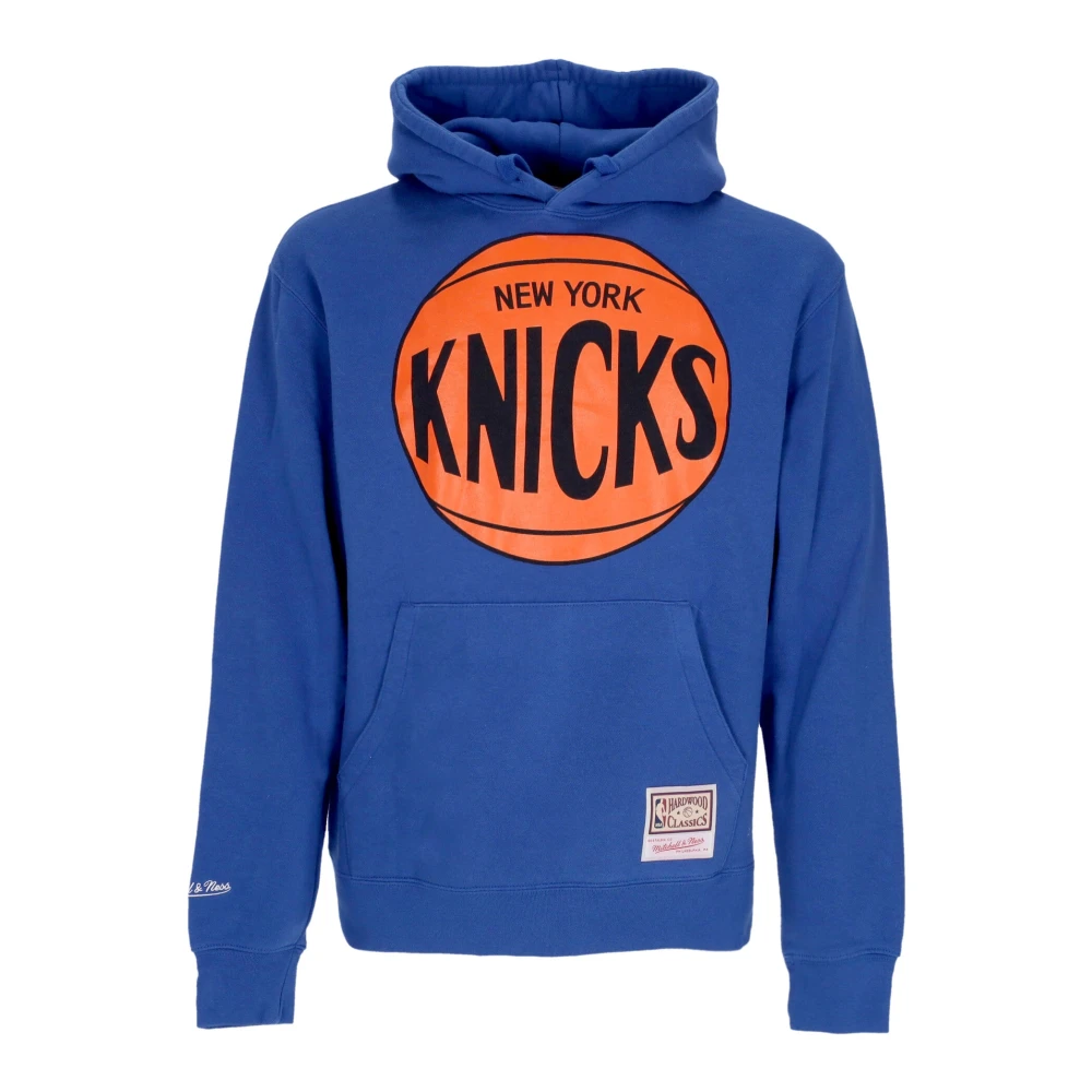 Mitchell & Ness New York Knicks Team Logo Hoodie Blue Heren
