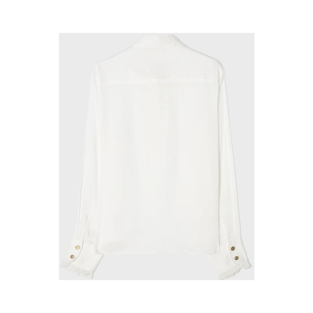 Busnel Nicoline Satijnen Blouse Beige Dames