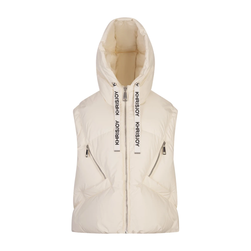 Khrisjoy Iconische Witte Gewatteerde Gilet White Dames