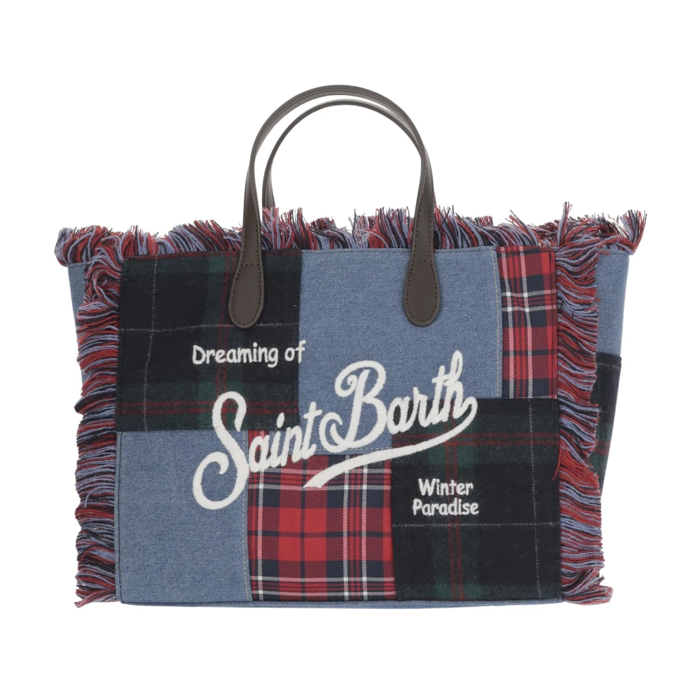 MC2 Saint Barth Schoudertas met Patchwork Patroon Multicolor Dames
