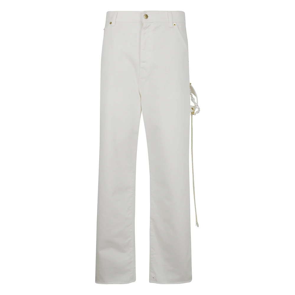 Darkpark Ruimvallende Timmerman Denim Jeans White Dames