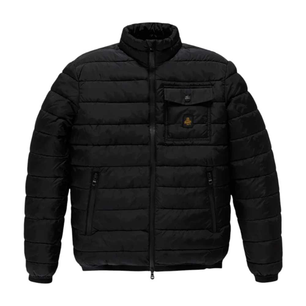 RefrigiWear Hoodie met ritssluiting zakken Black Heren