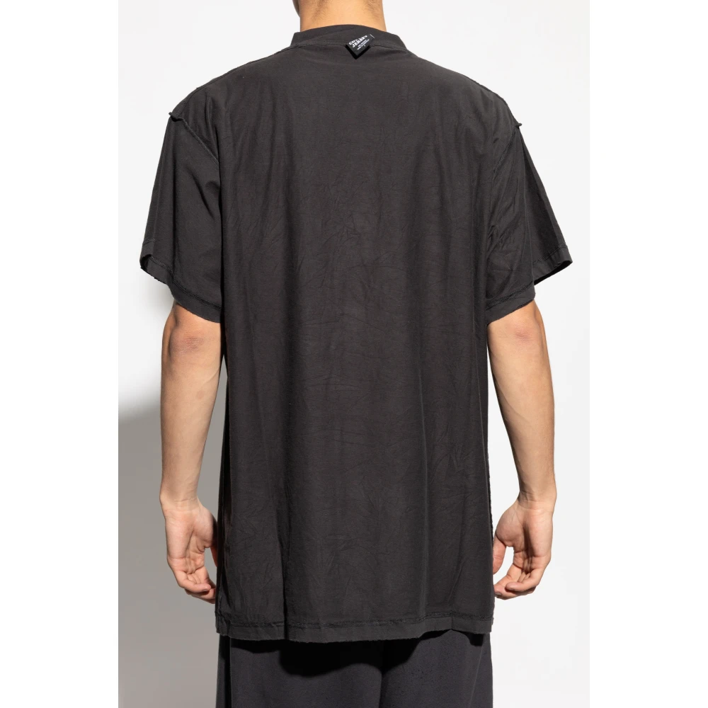 Balenciaga T-shirt met Vintage Effect Black Heren