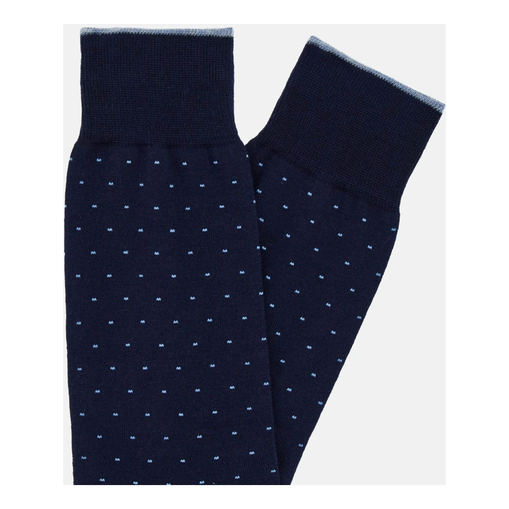 Boggi Milano Pinpoint katoenen sokken Blue Heren