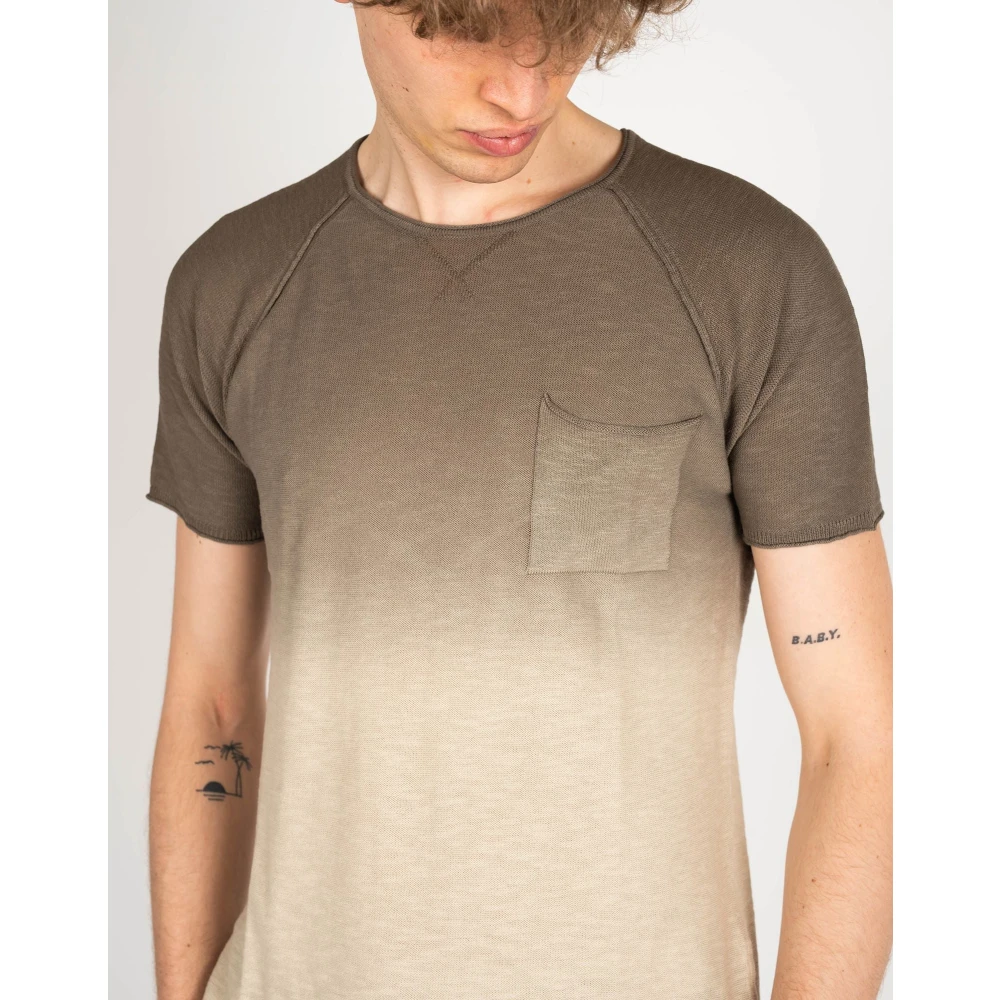 Xagon Man Klassiek Ronde Hals T-Shirt Beige Heren