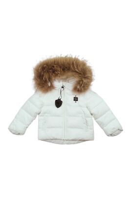 veste-enfant-blanche-rembourree-avec-fourrure