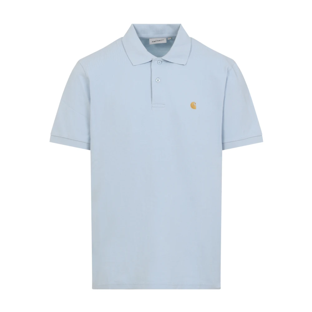 Carhartt WIP Chase Piquet Polo Shirt Blue Heren