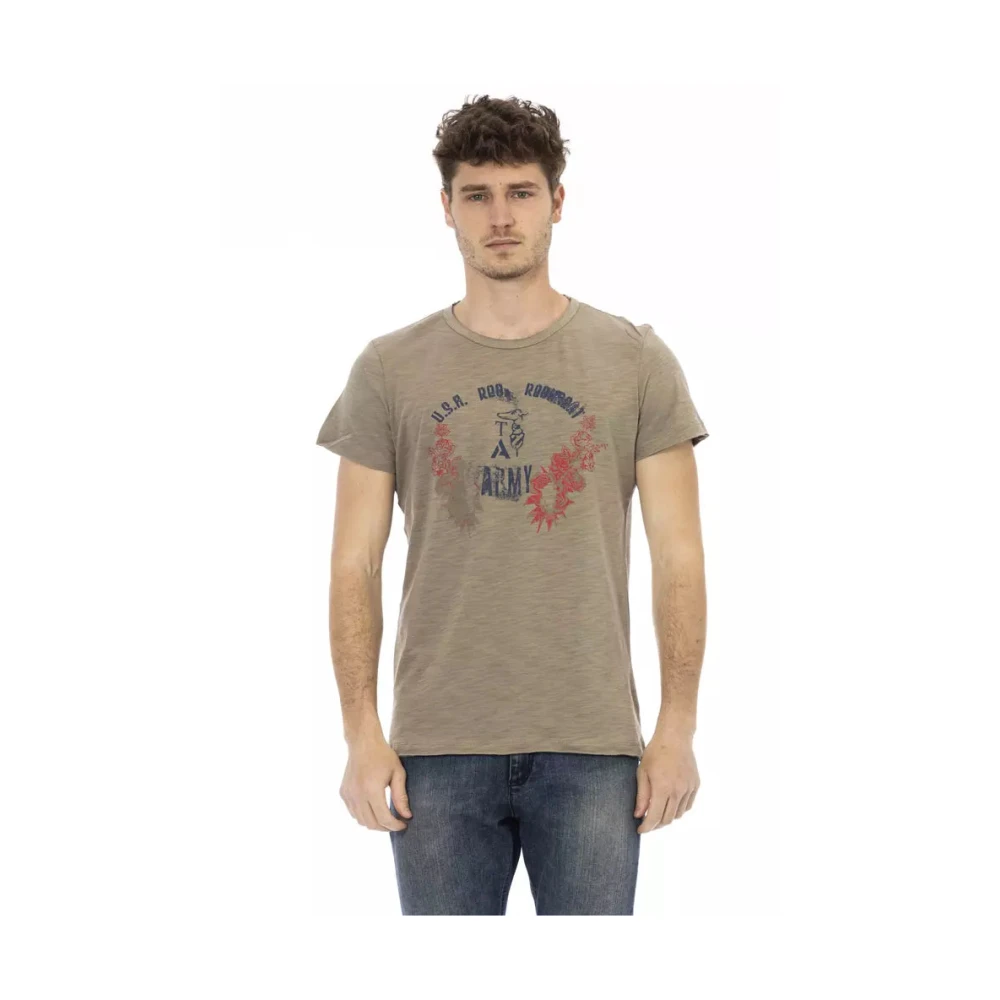Trussardi Action "Green Cotton Men T-Shirt" - L - Image 2