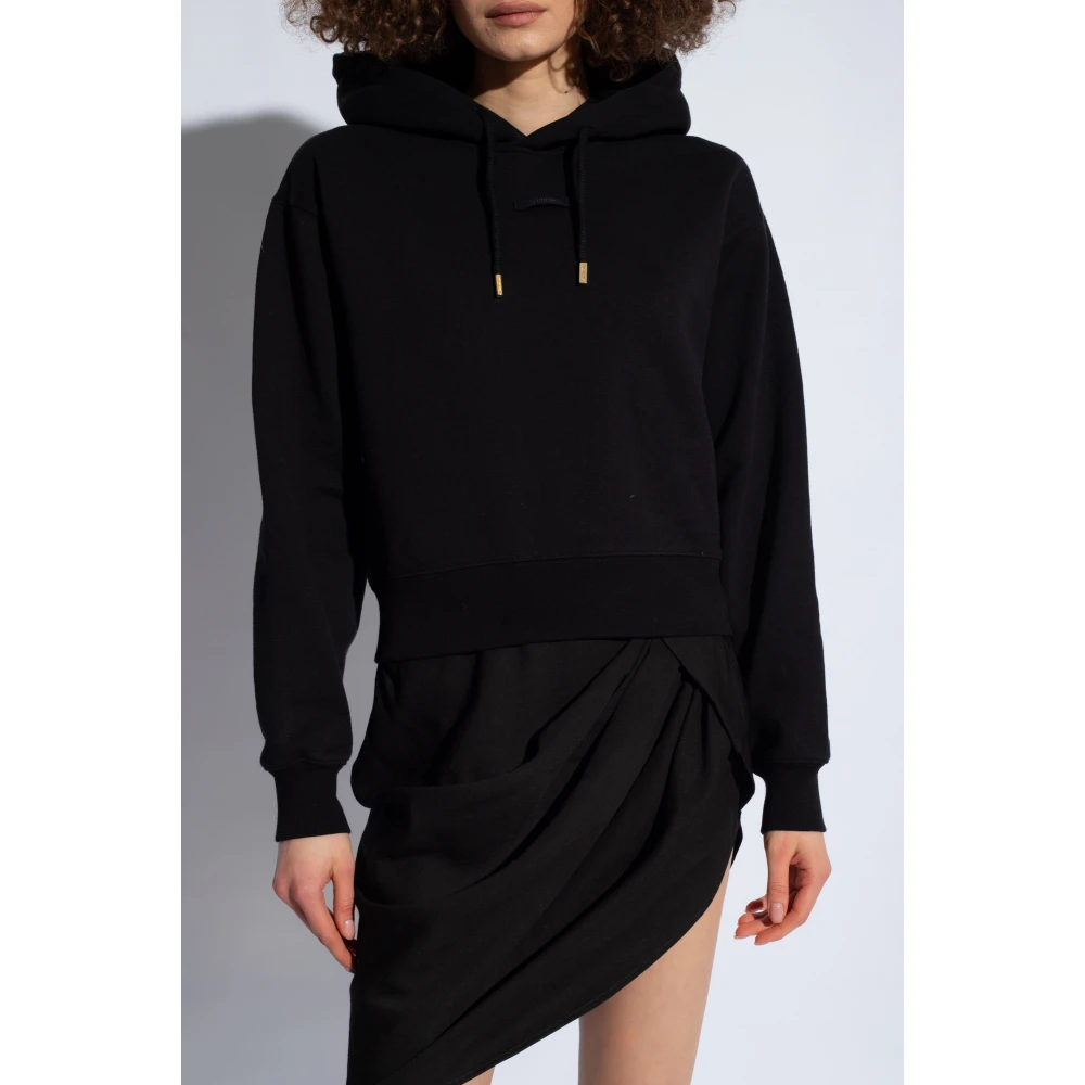 Jacquemus Hoodie met logo Black Dames