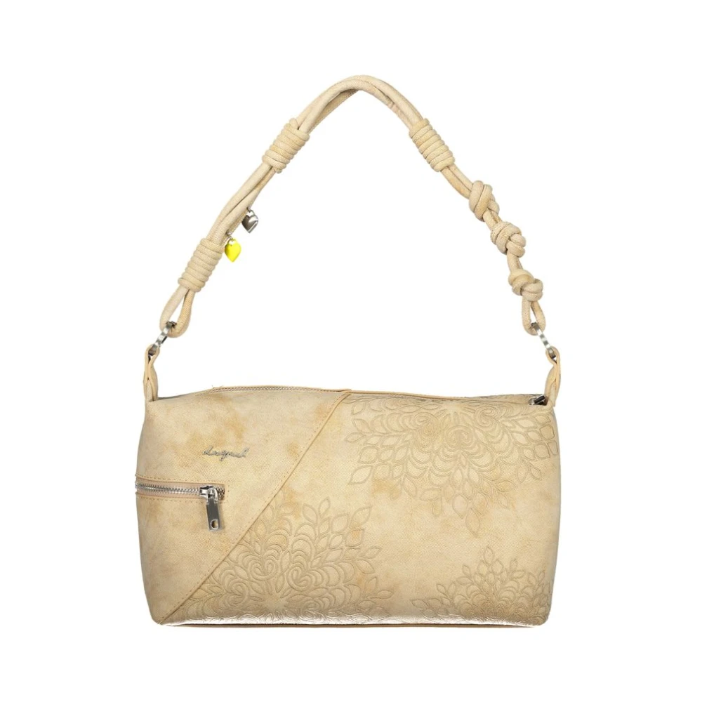 Desigual Beige Polyurethane Women's Shoulder Bag - Image 4