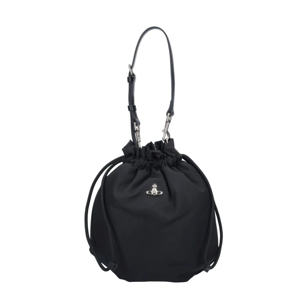 Vivienne Westwood Women's Black Bucket Bag, Bucket Bags, One Size, Bags