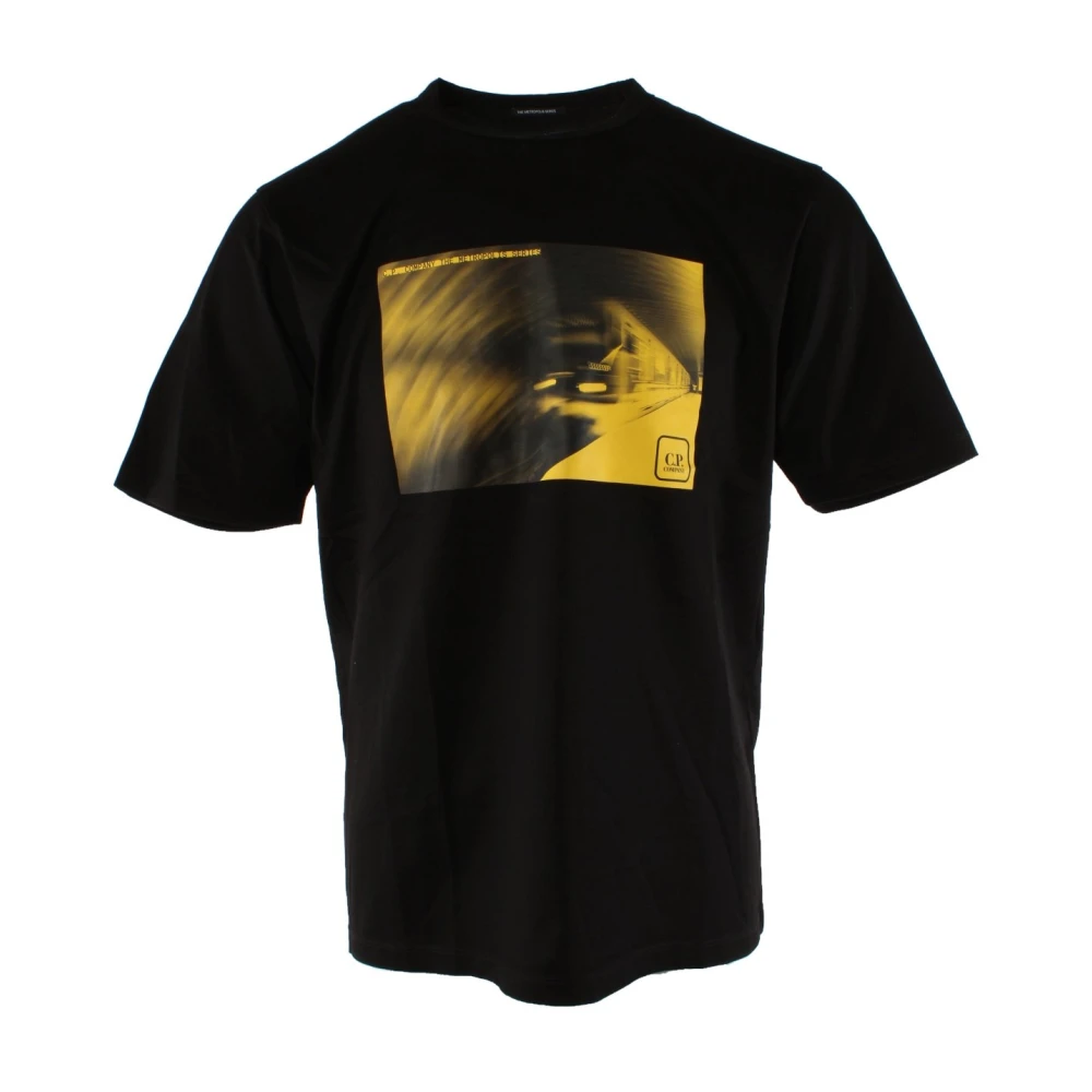 C.P. Company Zwarte Katoenen T-shirt voor Heren Black Heren