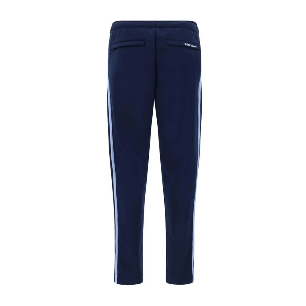 Adidas Sweatpants met rits Jogger-stijl met elastische tailleband Blue Heren
