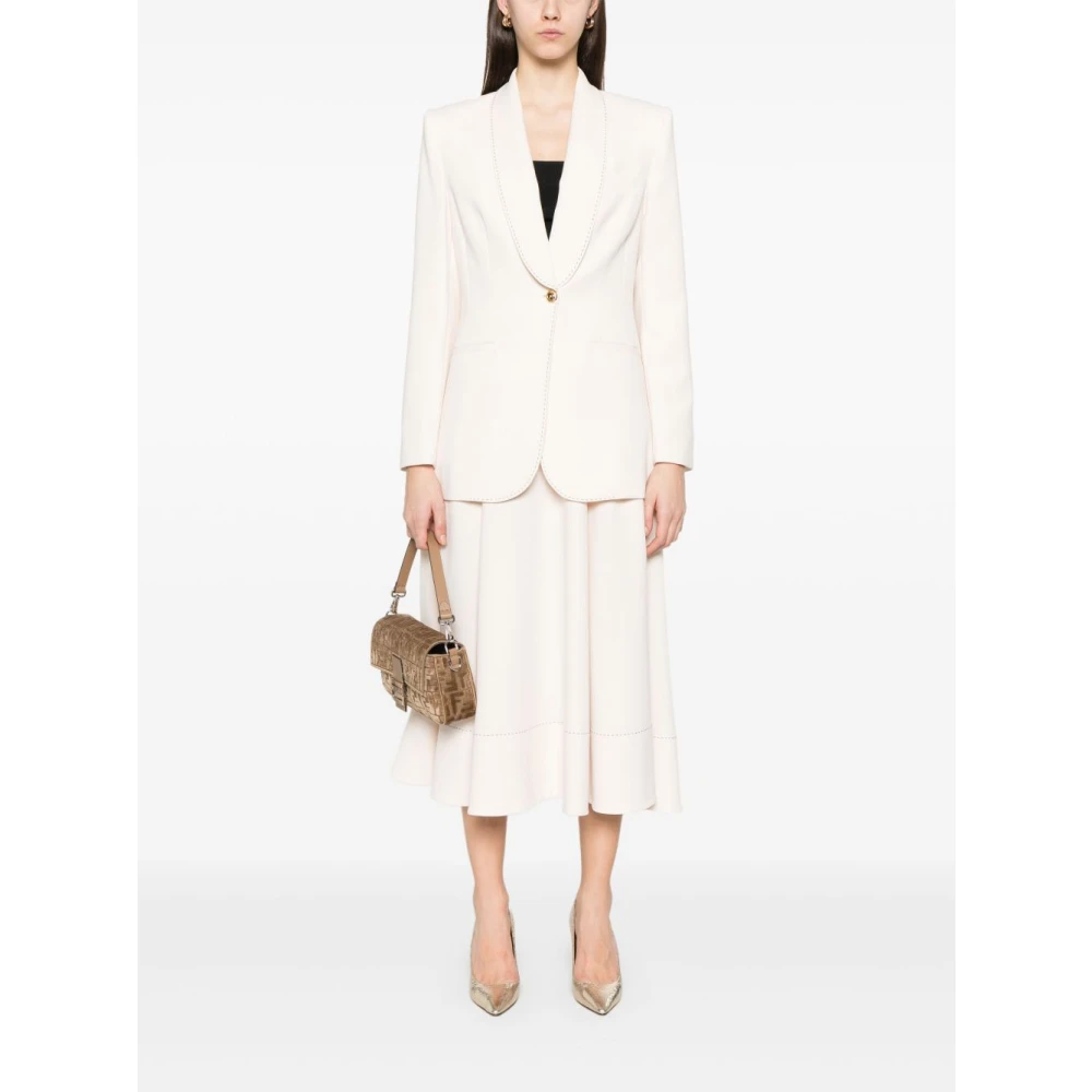 Elisabetta Franchi Crème Rok Dameskleding Beige Dames