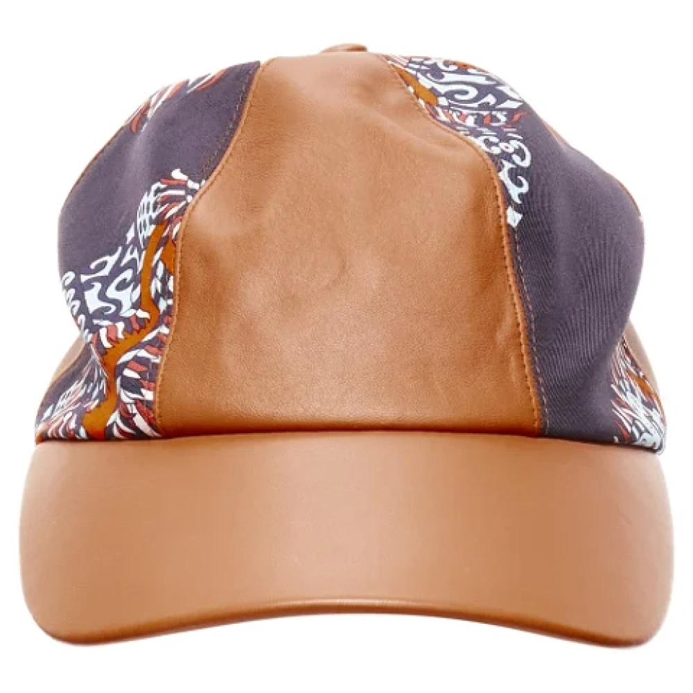 Hermès Vintage Pre-owned Leather hats Brown Dames