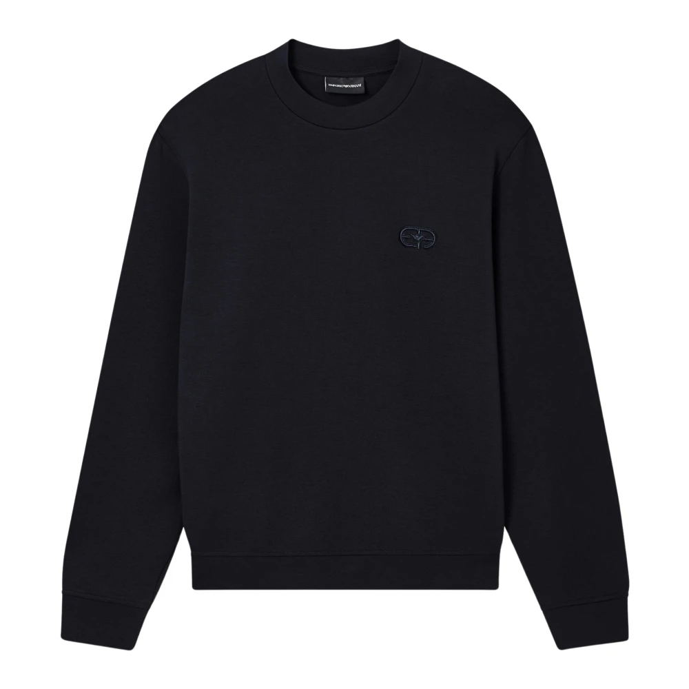 Emporio Armani Mannelijk Zwart Hoodies & Sweatvesten Heren, M, Katoen, Essential Sweatshirt
