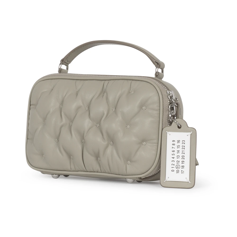 Maison Margiela Geborduurde Camera Riemtas Mini Gray Dames