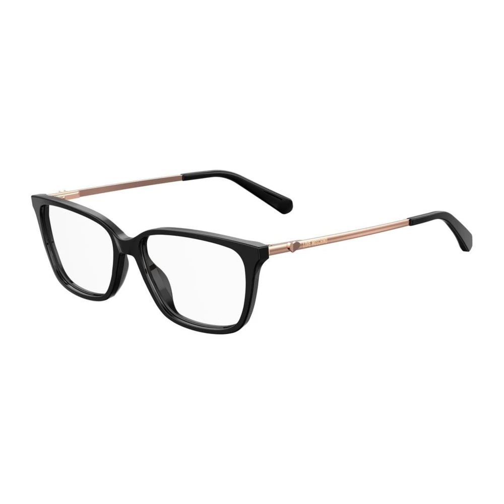 Love Moschino Zwarte Acetaat Damesbril Black Dames