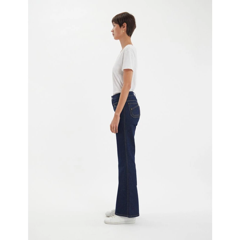 Ines De La Fressange Paris Rick Denim Navy Jeans Blue Dames