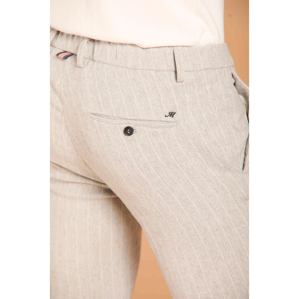 Mason's Winter Chino Broek Extra Slim Fit Gray Heren