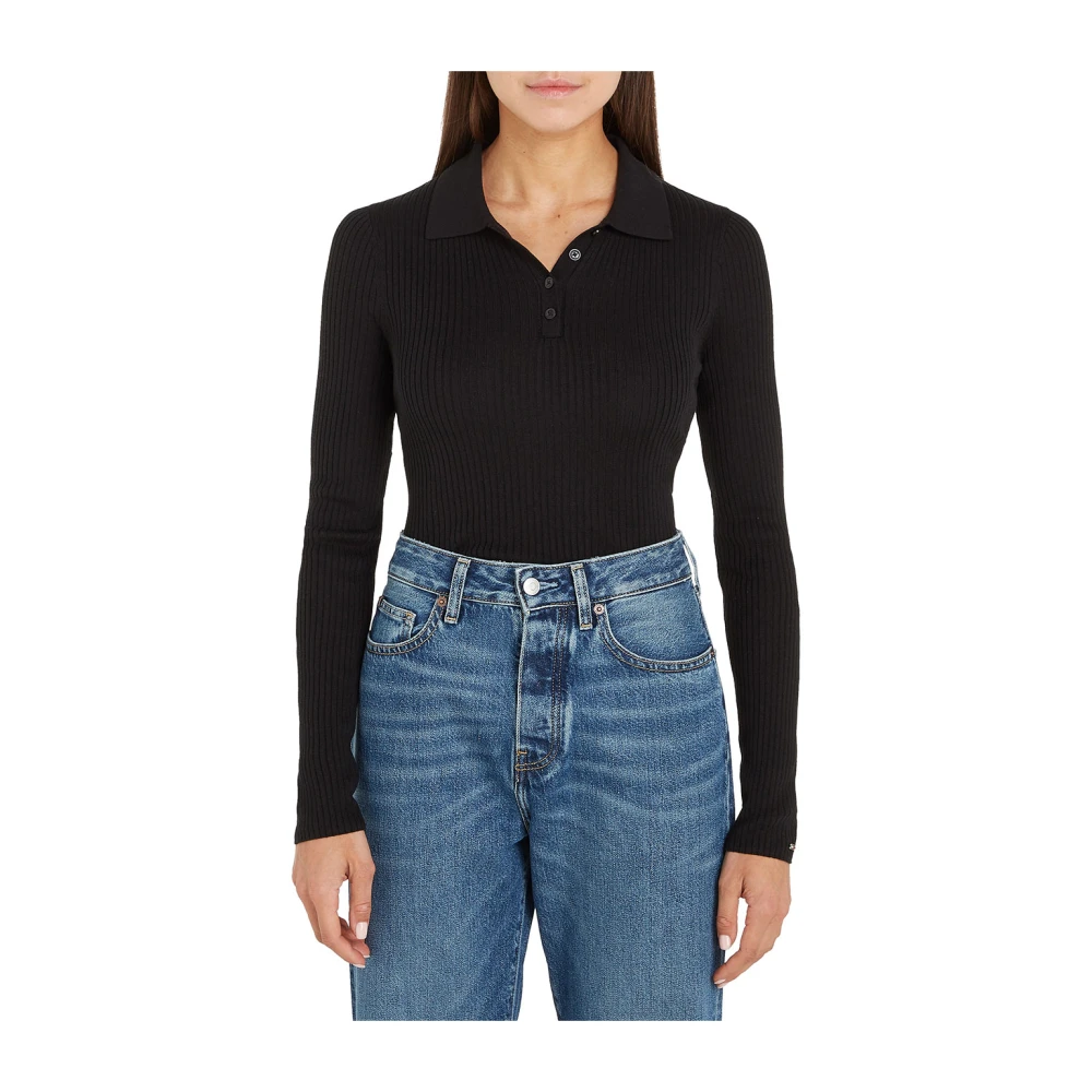 Tommy Hilfiger Zwart Polo Set voor Dames Black Dames