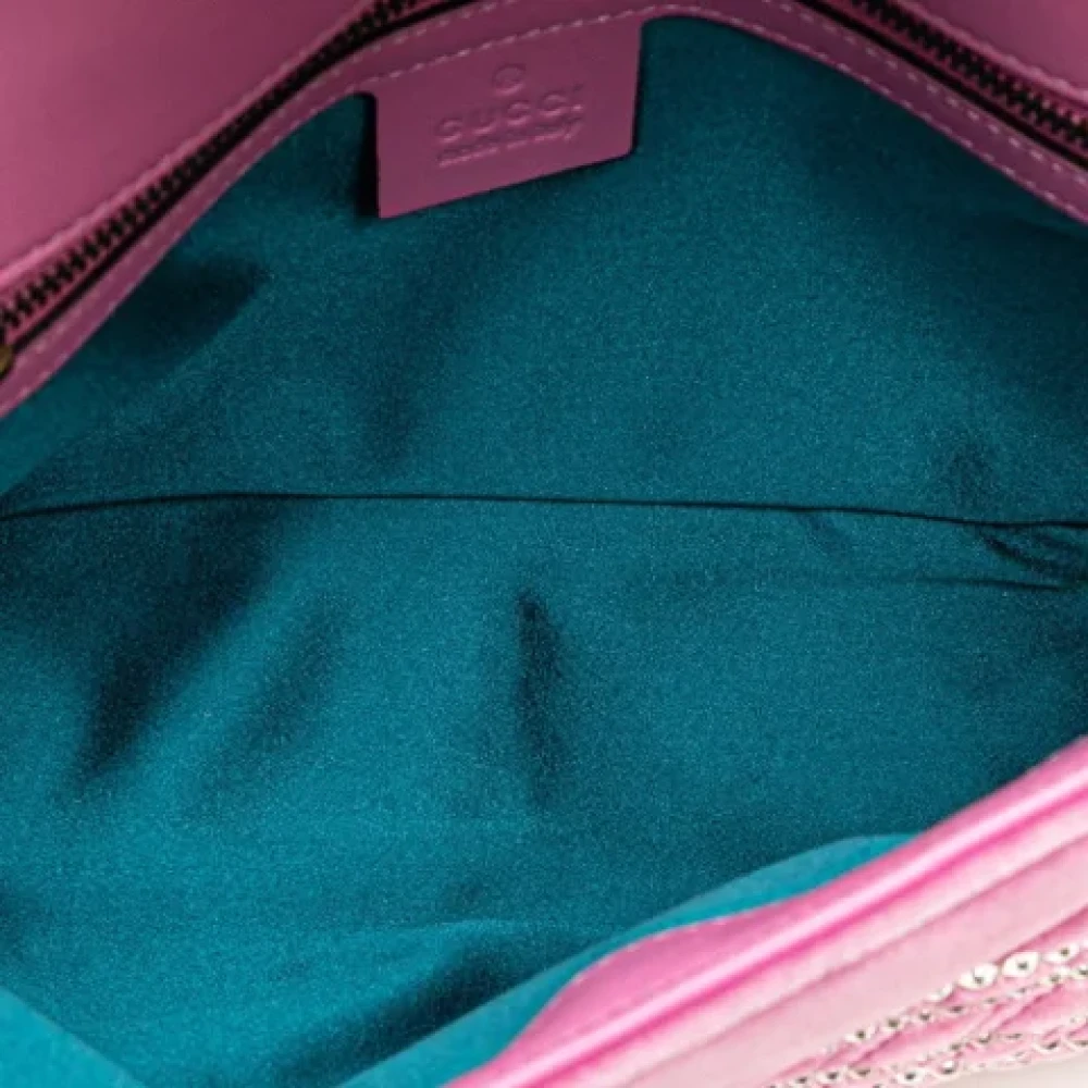 Gucci Vintage Pre-owned Velvet gucci-bags Pink Dames
