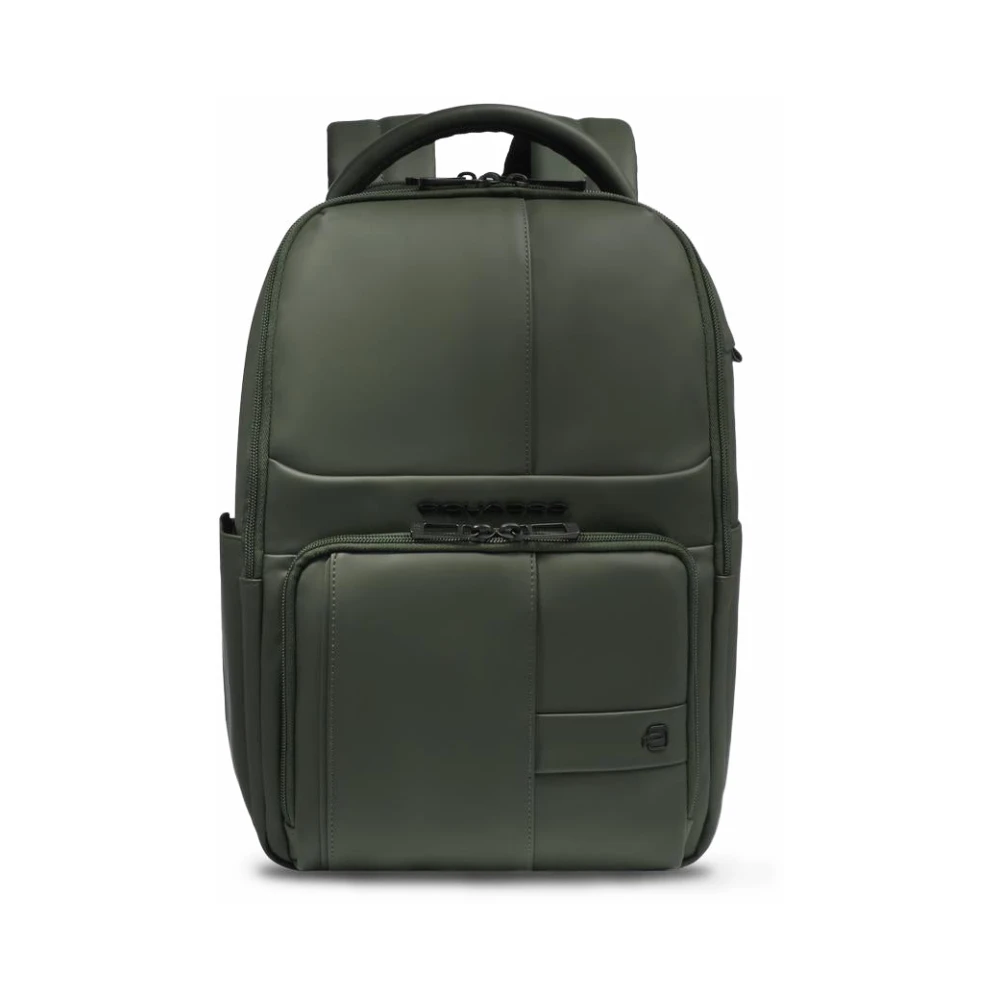 Piquadro Green Backpacks, Male, One Size, Travel Laptop Backpack 15.6"