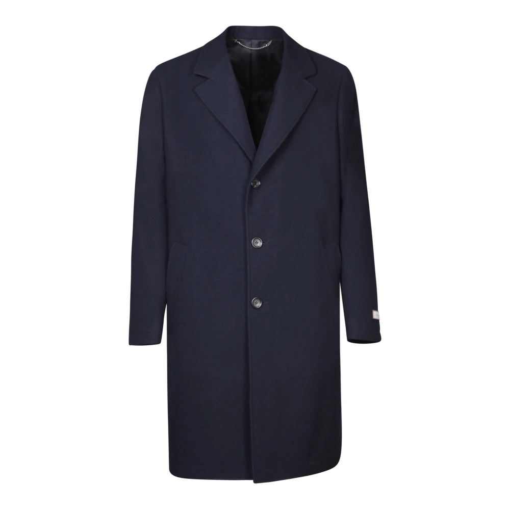 Canali Blauwe Elegante Jas Aw24 Blue Heren