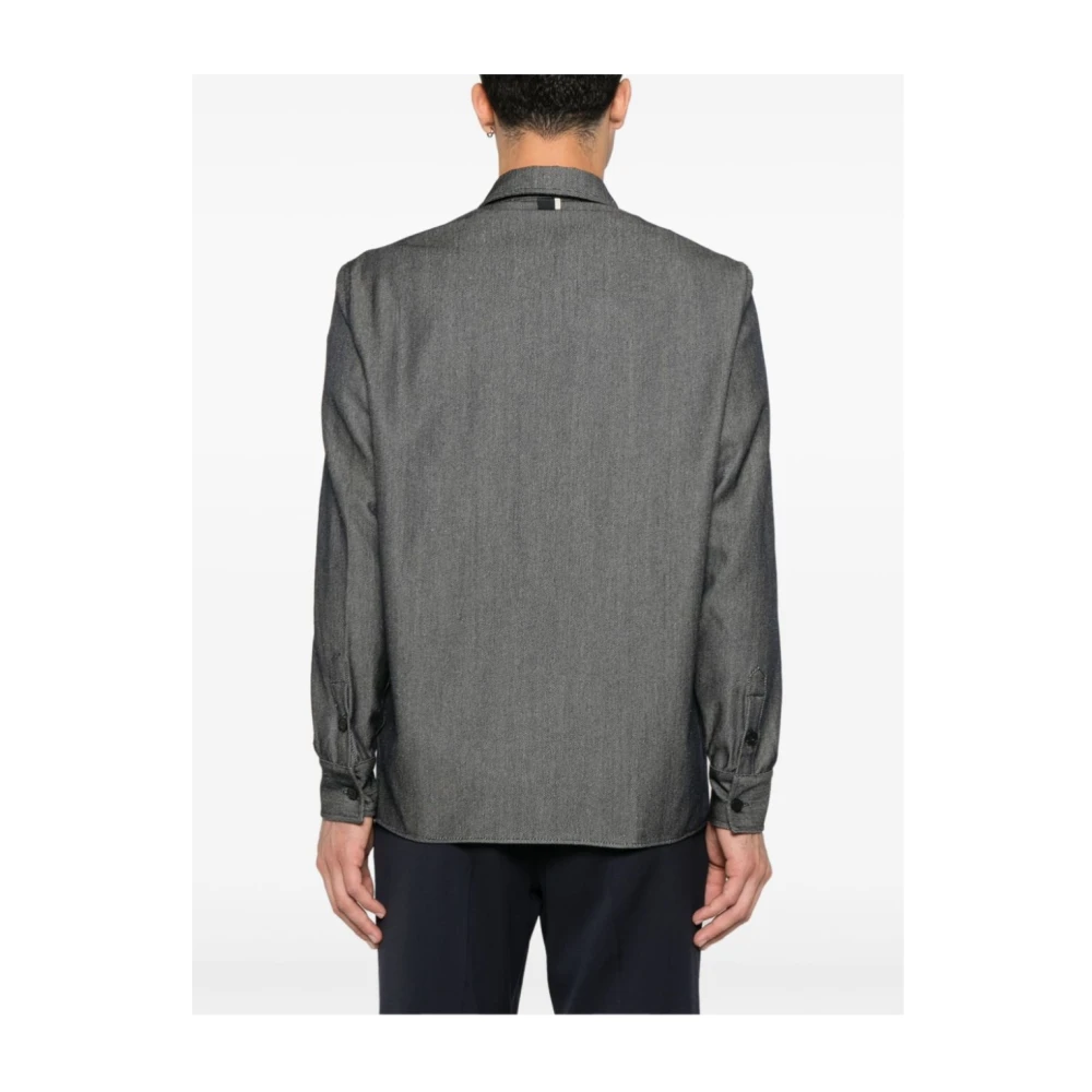 Low Brand Casual Shirt voor Mannen Gray Heren