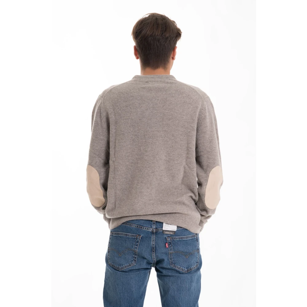 Barbour Heren Patch Pullover Trui Gray Heren
