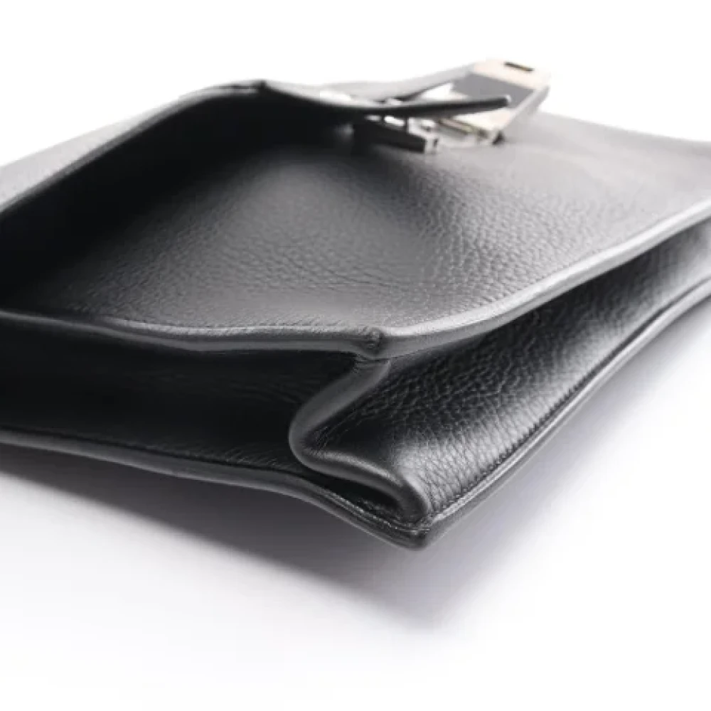 Hermès Vintage Pre-owned Leather handbags Black Heren
