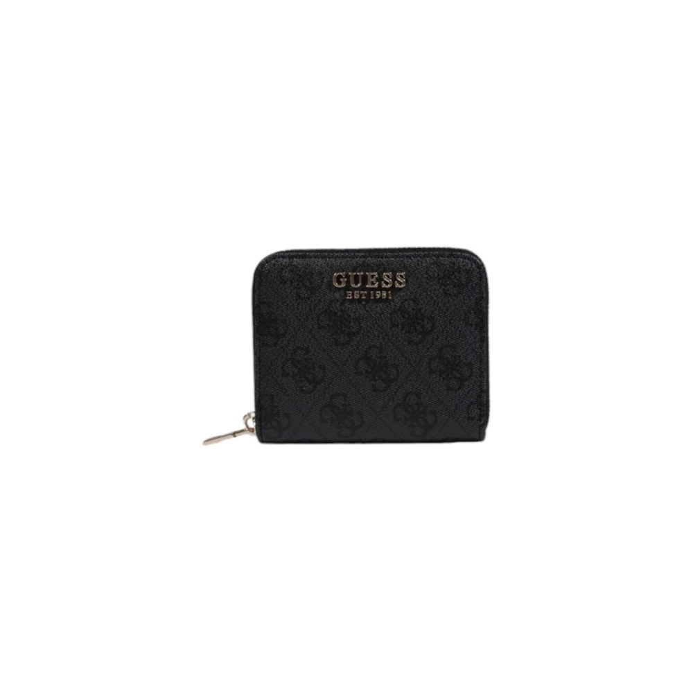 Guess Zwarte portemonnee met trendy print Black Dames