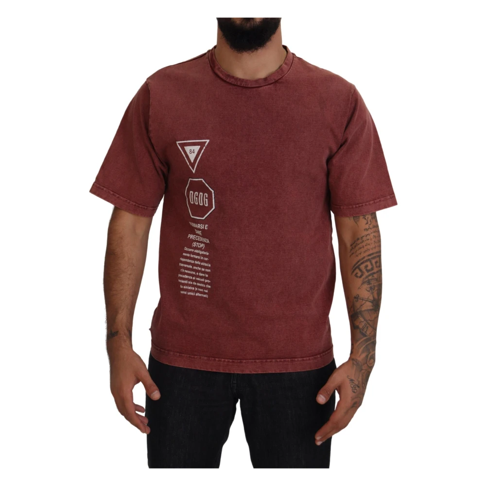 Dolce & Gabbana Men's Brown T-Shirts, Xs, Short Sleeve T-Shirt