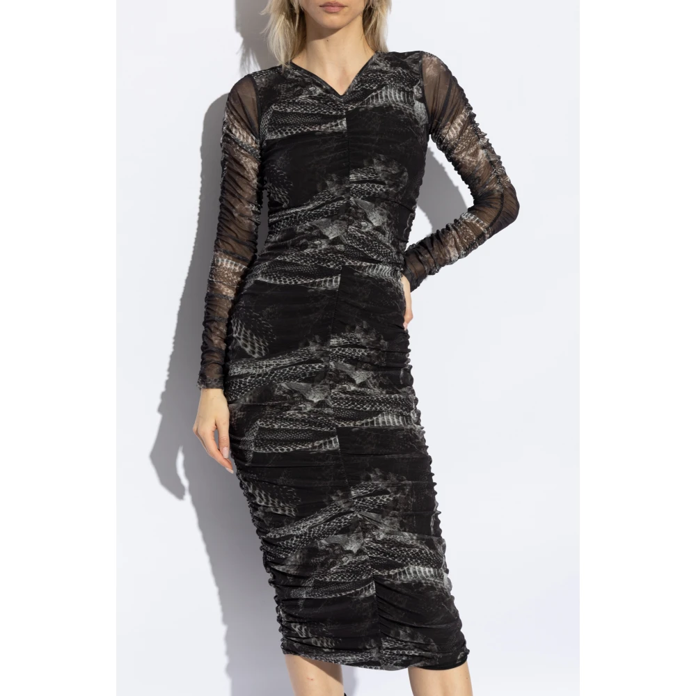 AllSaints Ekeiko Jurk Gray Dames