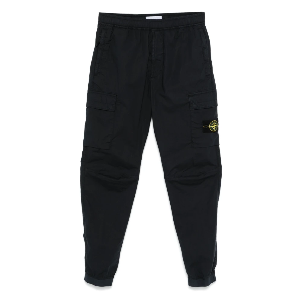 Stone Island Reguljär Tapered Byxor Black, Herr