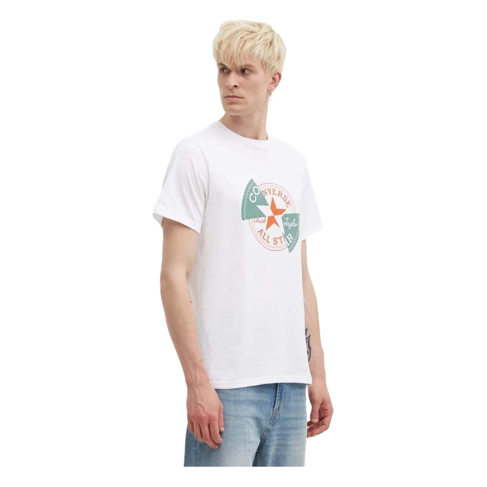Converse Chuck Patch Distort Tee T-shirt White Heren