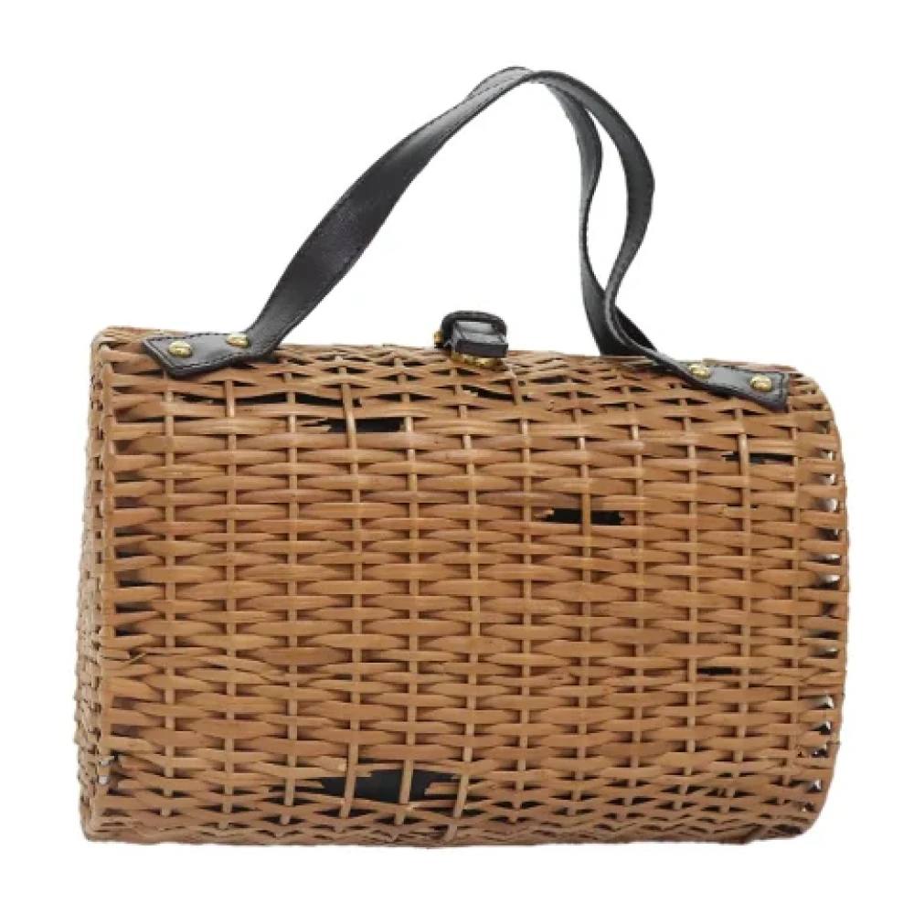 Fendi Vintage Pre-owned Canvas handbags Beige Dames