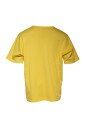 t-shirt-en-coton-jaune-a-col-rond