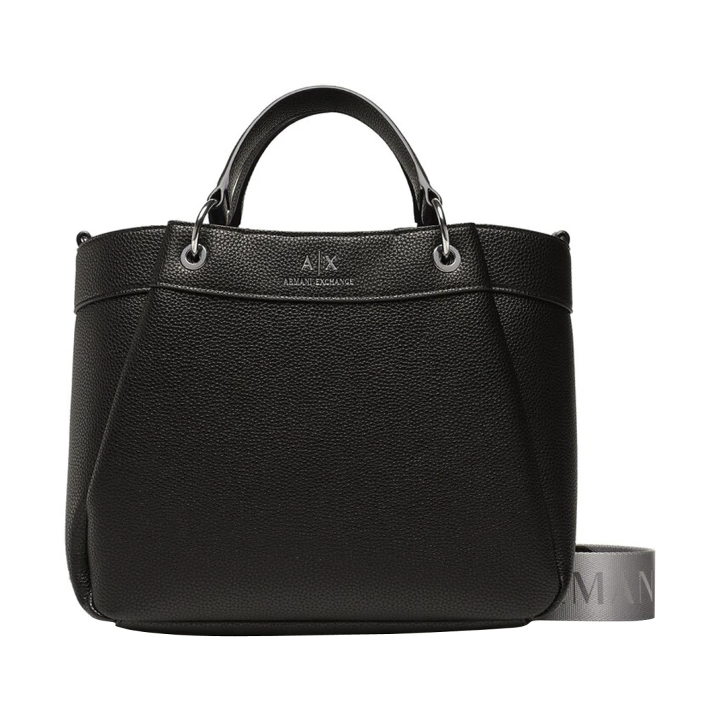 Emporio Armani Zwarte Shoppingtas met Logohandvatten Black Dames