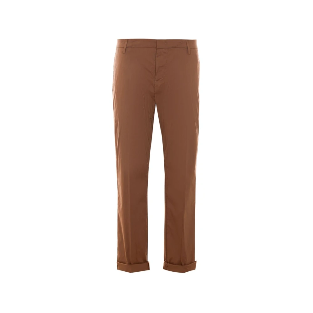 Dondup Men's Brown Cropped Trousers, W31, Gaubert Cropped Trousers